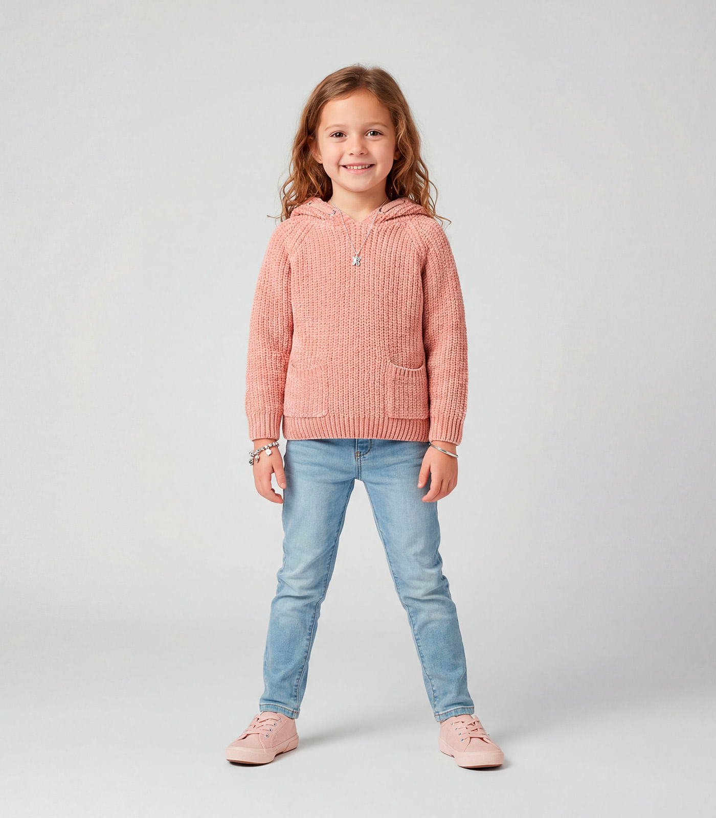 Suéter Tricot Infantil Trick Nick Rosa - imagem 1