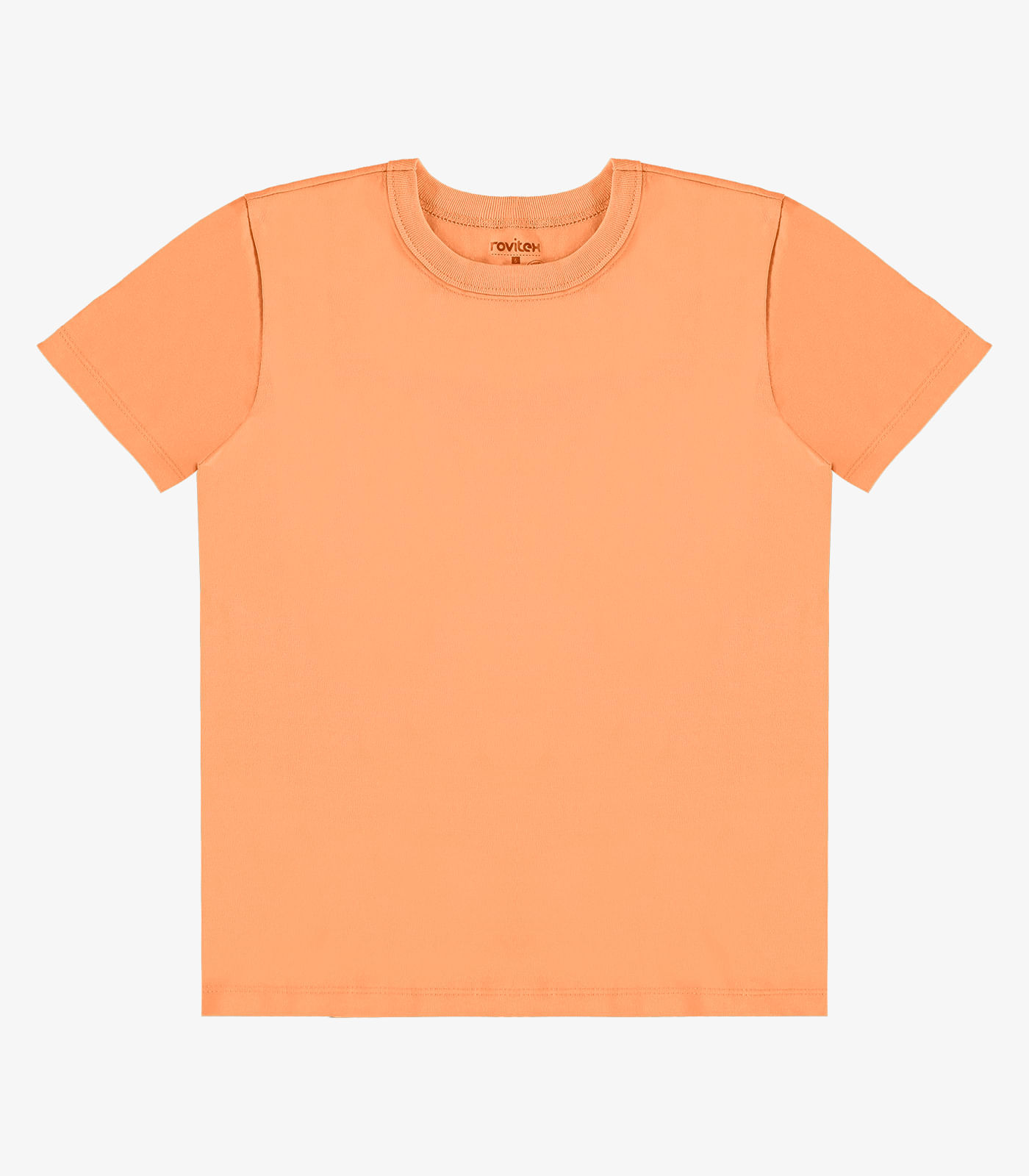 Camiseta Infantil Masculina Básica Rovi Kids Laranja - imagem 1