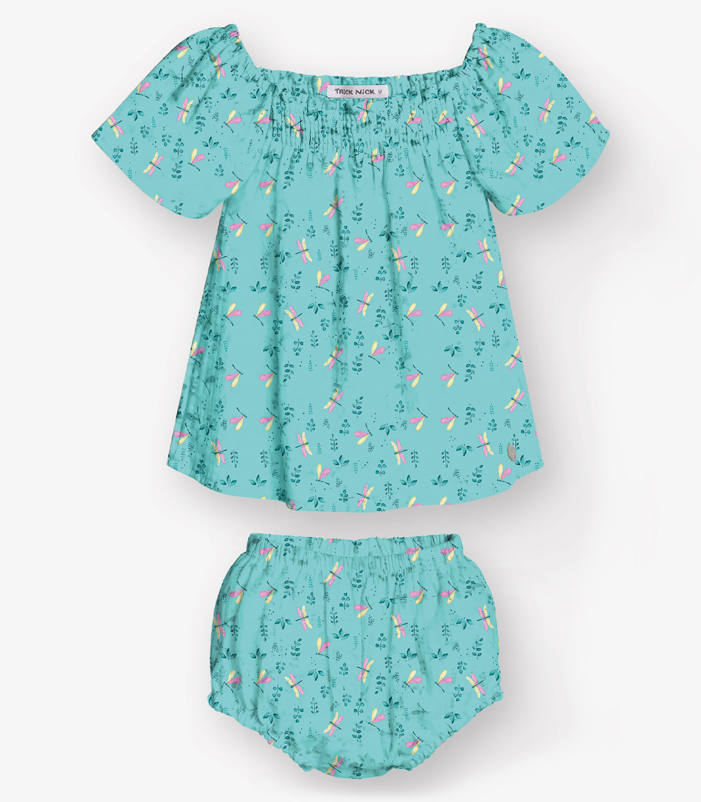 Conjunto Bata com Calcinha Menina Trick Nick Azul - imagem 1