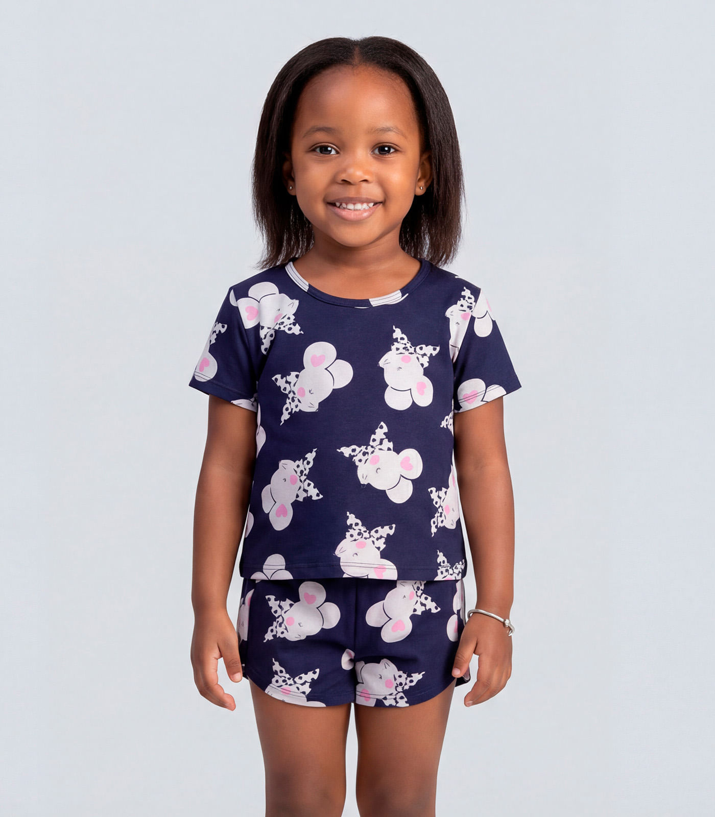Conjunto Infantil Blusa e Shorts Select Azul - imagem 1