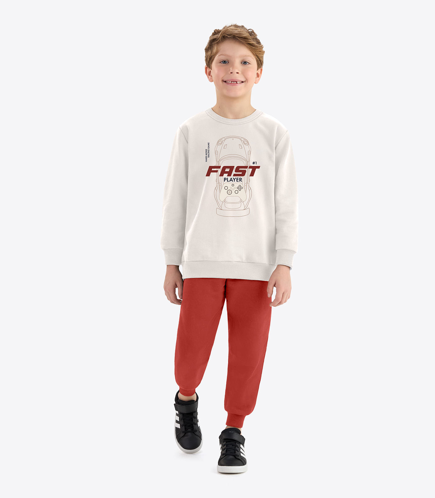 Kit Conjunto Blusão Com Calça Rovi Kids Bege - imagem 1