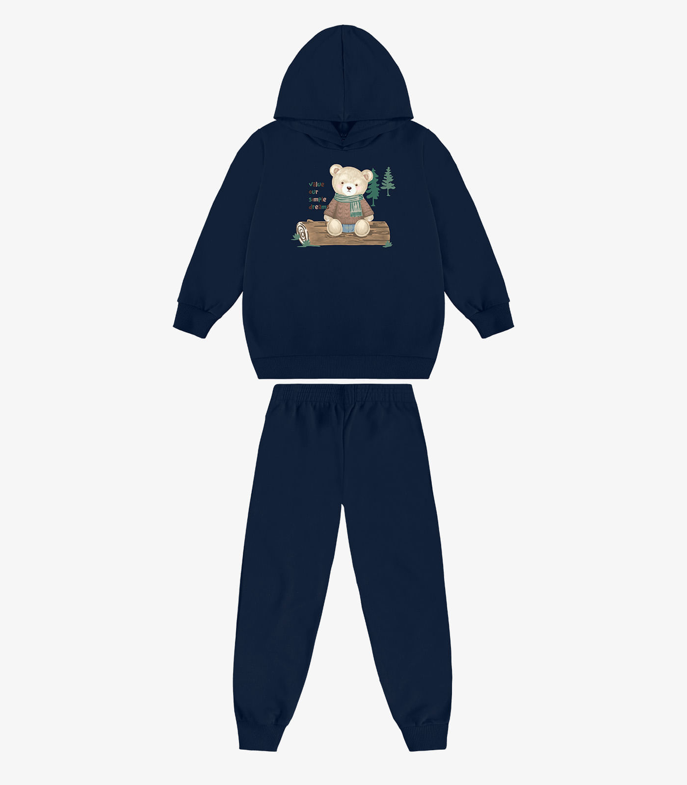 Conjunto Blusão Com Calça Menino Rovi Kids Azul - imagem 1