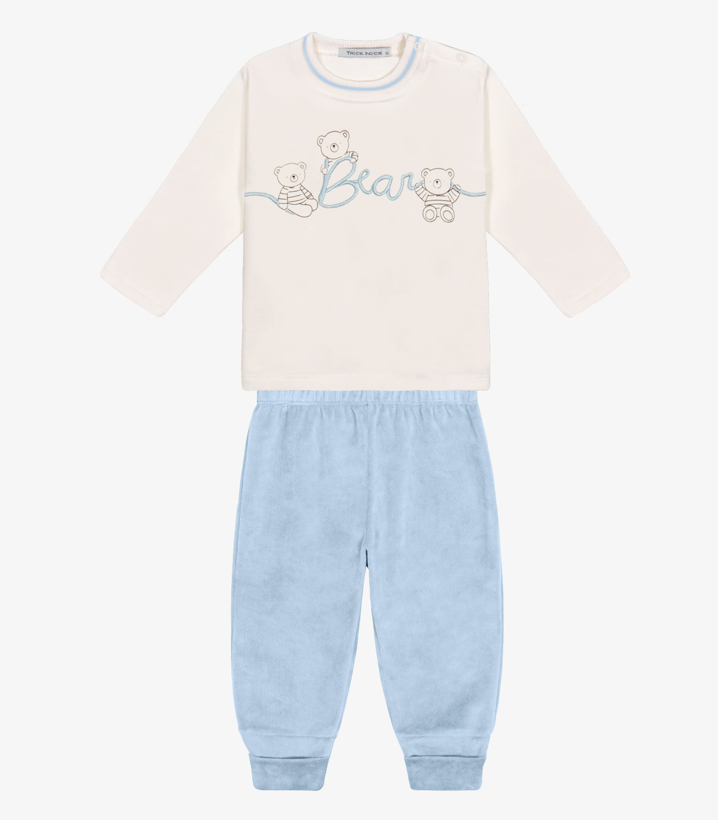Conjunto Blusa com Calça Azul - imagem 1