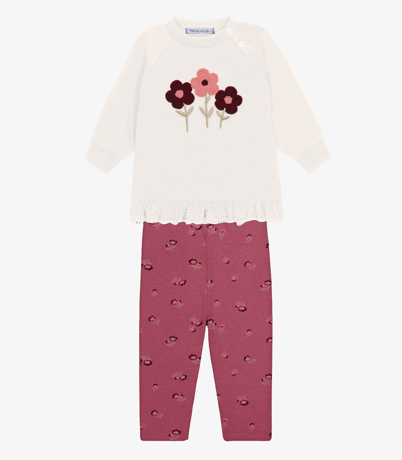 Conjunto Blusão com Legging Menina Trick Nick Bege - imagem 1