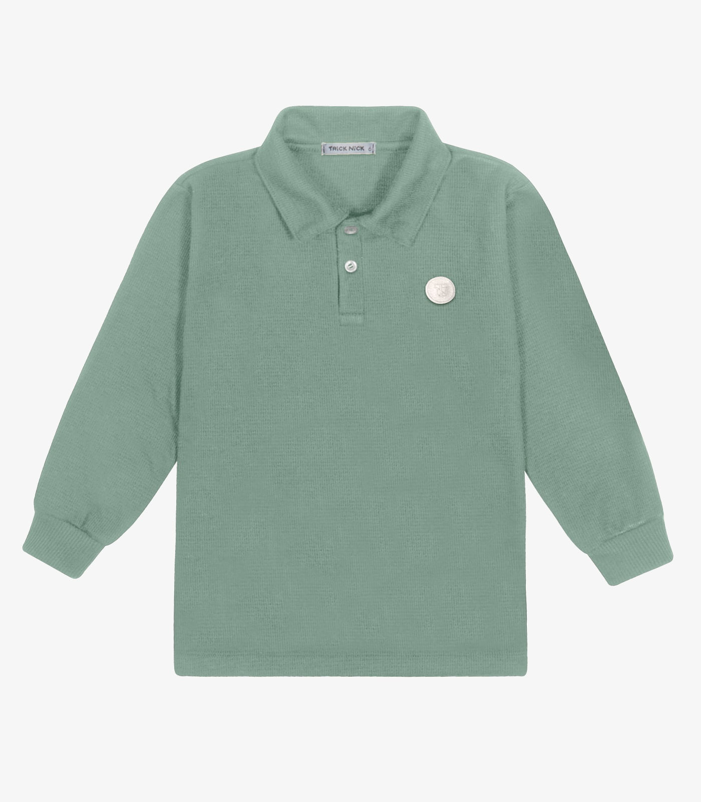 Polo Infantil Manga Longa Menino Trick Nick Verde - imagem 1