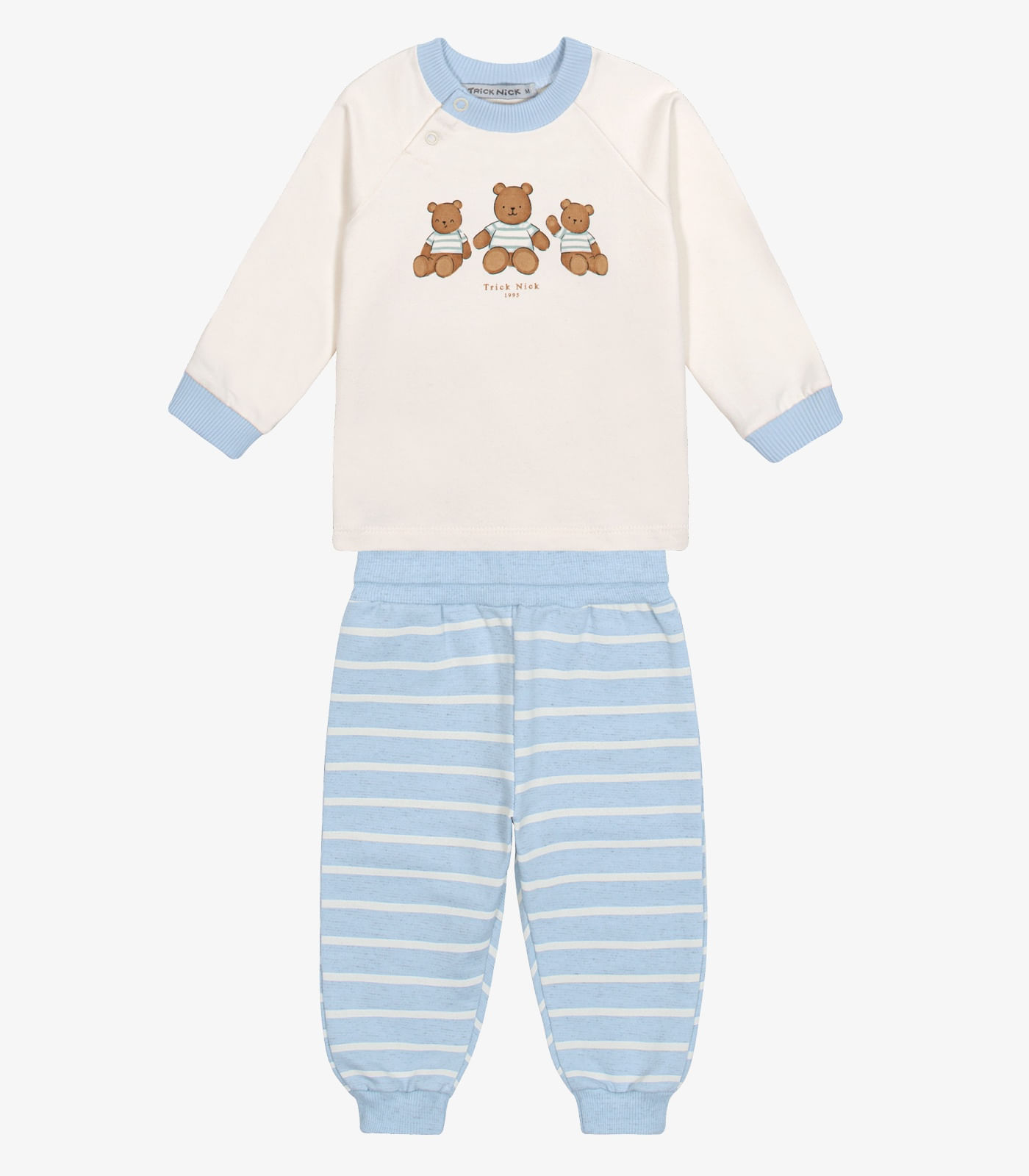 Conjunto Blusa Com Calça Menino Trick Nick Azul - imagem 1