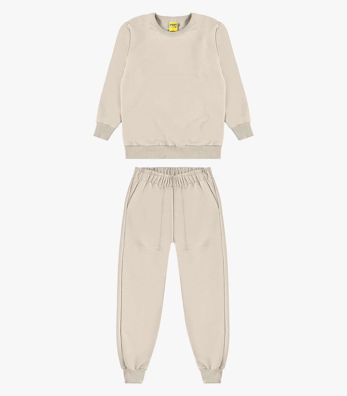 Conjunto Blusão com Calça Menino Rovi Kids Bege - imagem 1