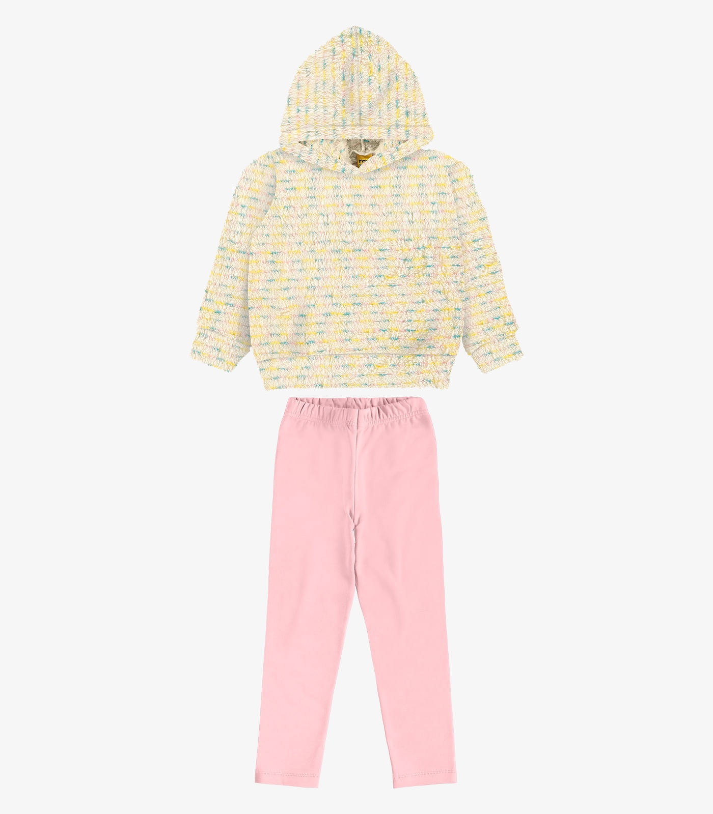 Conjunto Blusão com Legging Molecotton Rovi Kids Rosa - imagem 1