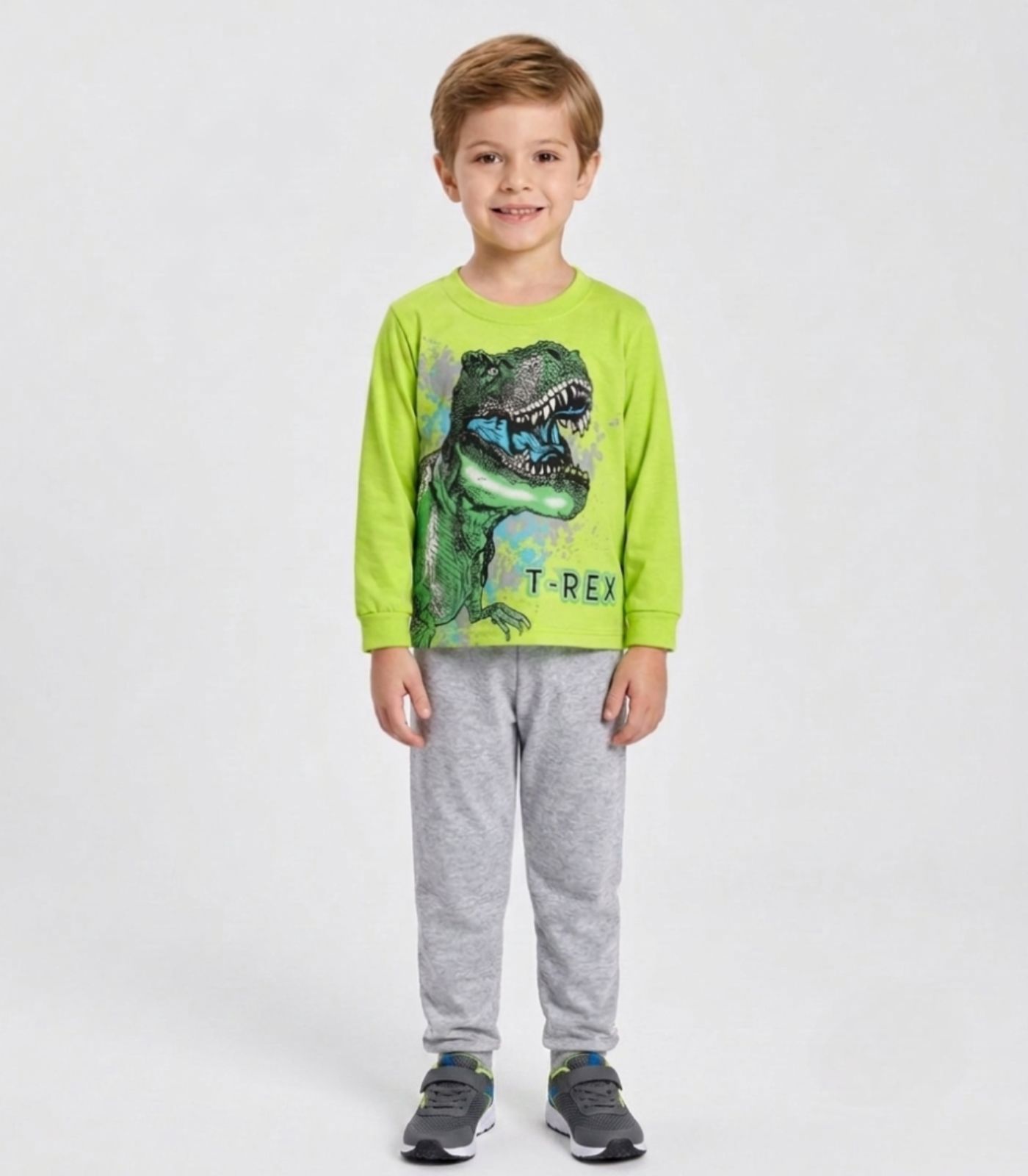 Conjunto Menino Blusa Longa E Calça Kappes Verde - imagem 1
