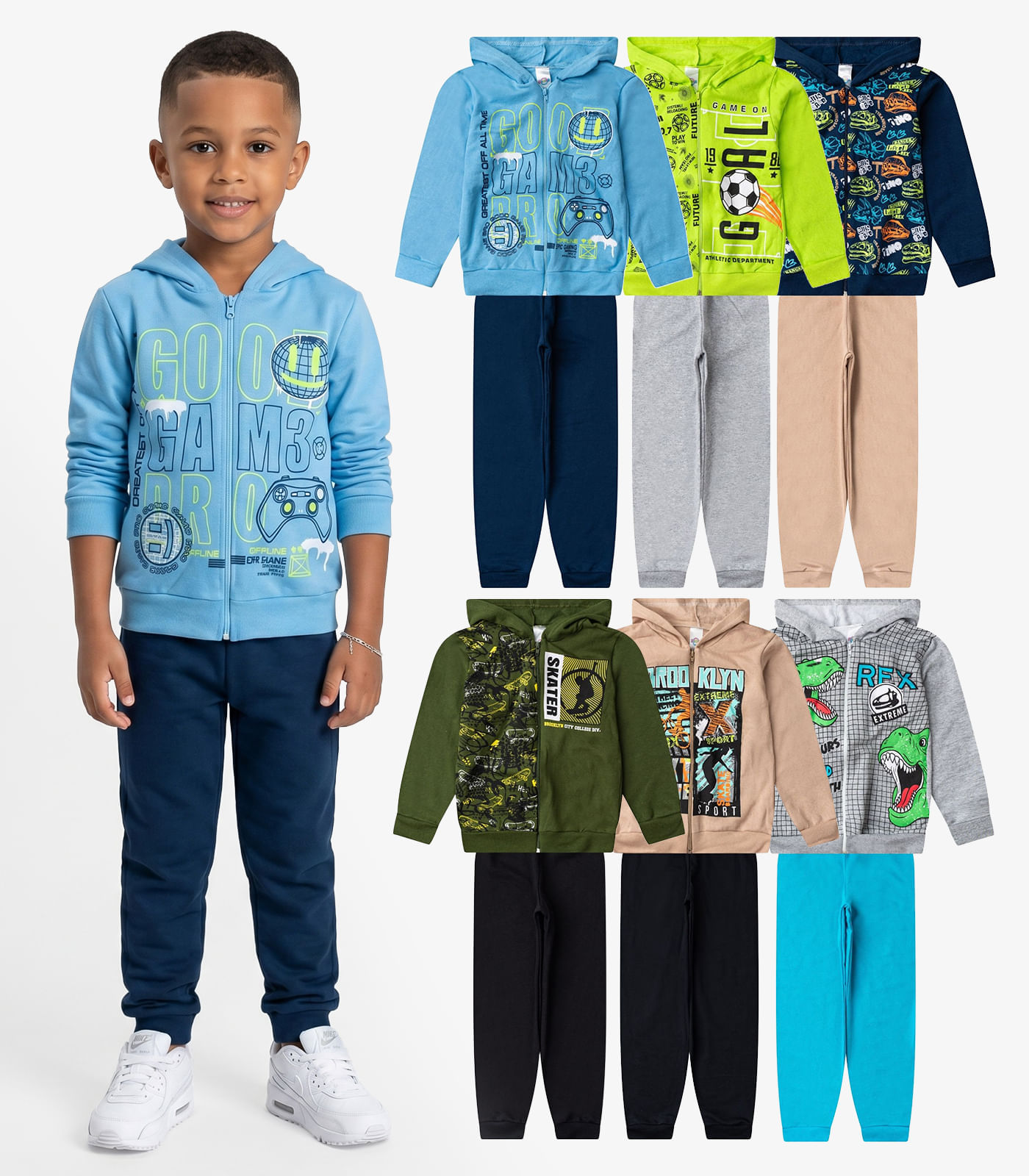Conjunto Menino Moletom E Calça Sortido Select Sortida - imagem 1