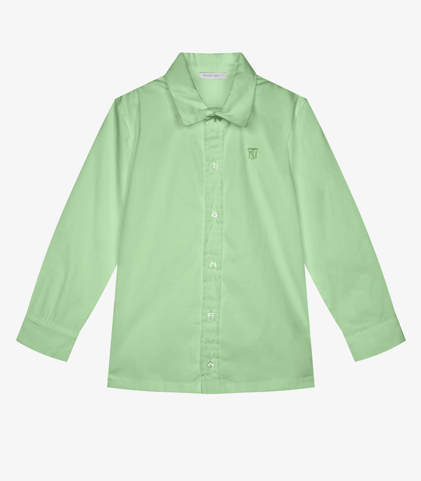 Camisa Infantil Manga Longa Menino Trick Nick Verde - imagem 1