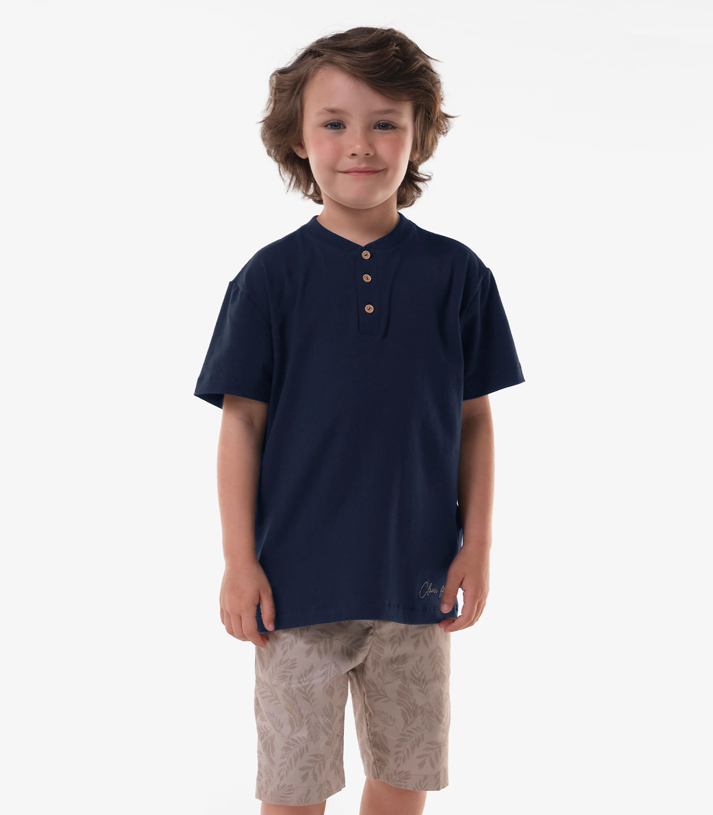 Conjunto Infantil Camiseta Com Bermuda Trick Nick Azul - imagem 1