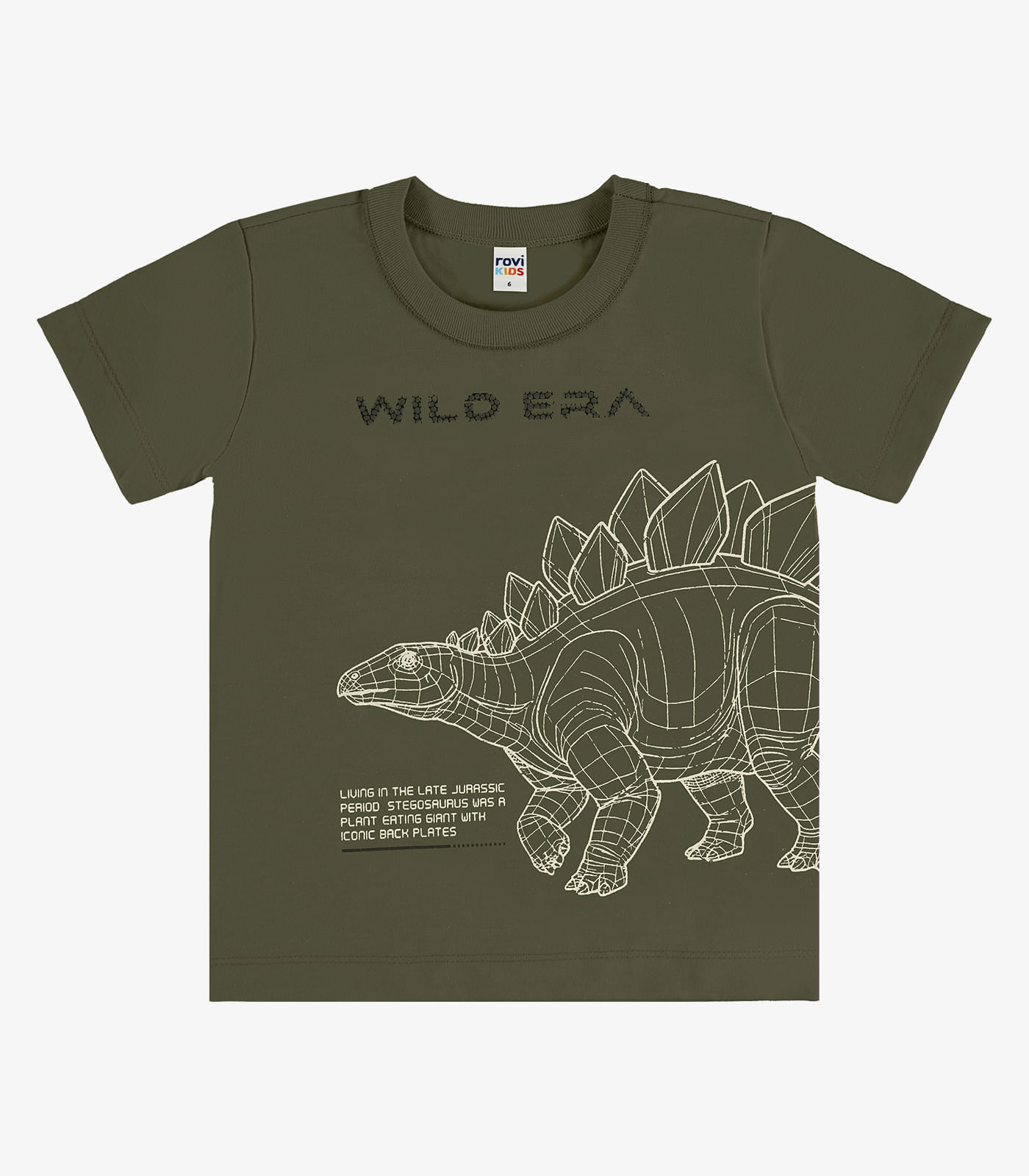 Camiseta Infantil Com Estampa Rovi Kids Verde - imagem 1