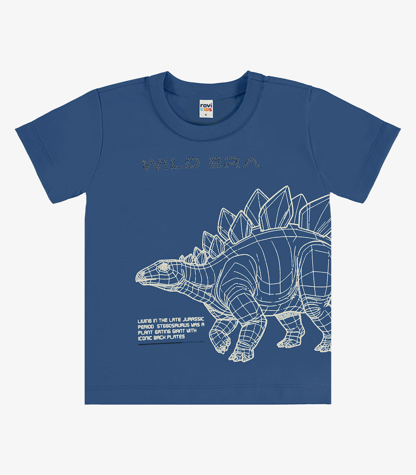 Camiseta Infantil Com Estampa Rovi Kids Azul - imagem 1