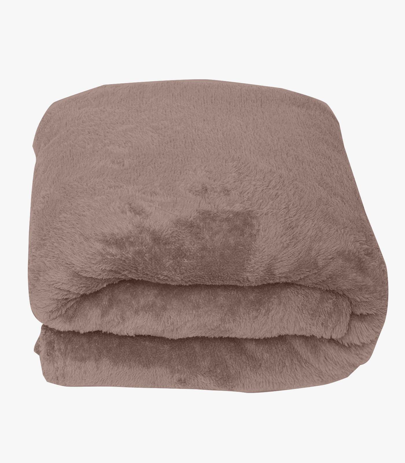 Manta De Microfibra Lisa Queen Rovitex Home Rosa - imagem 1