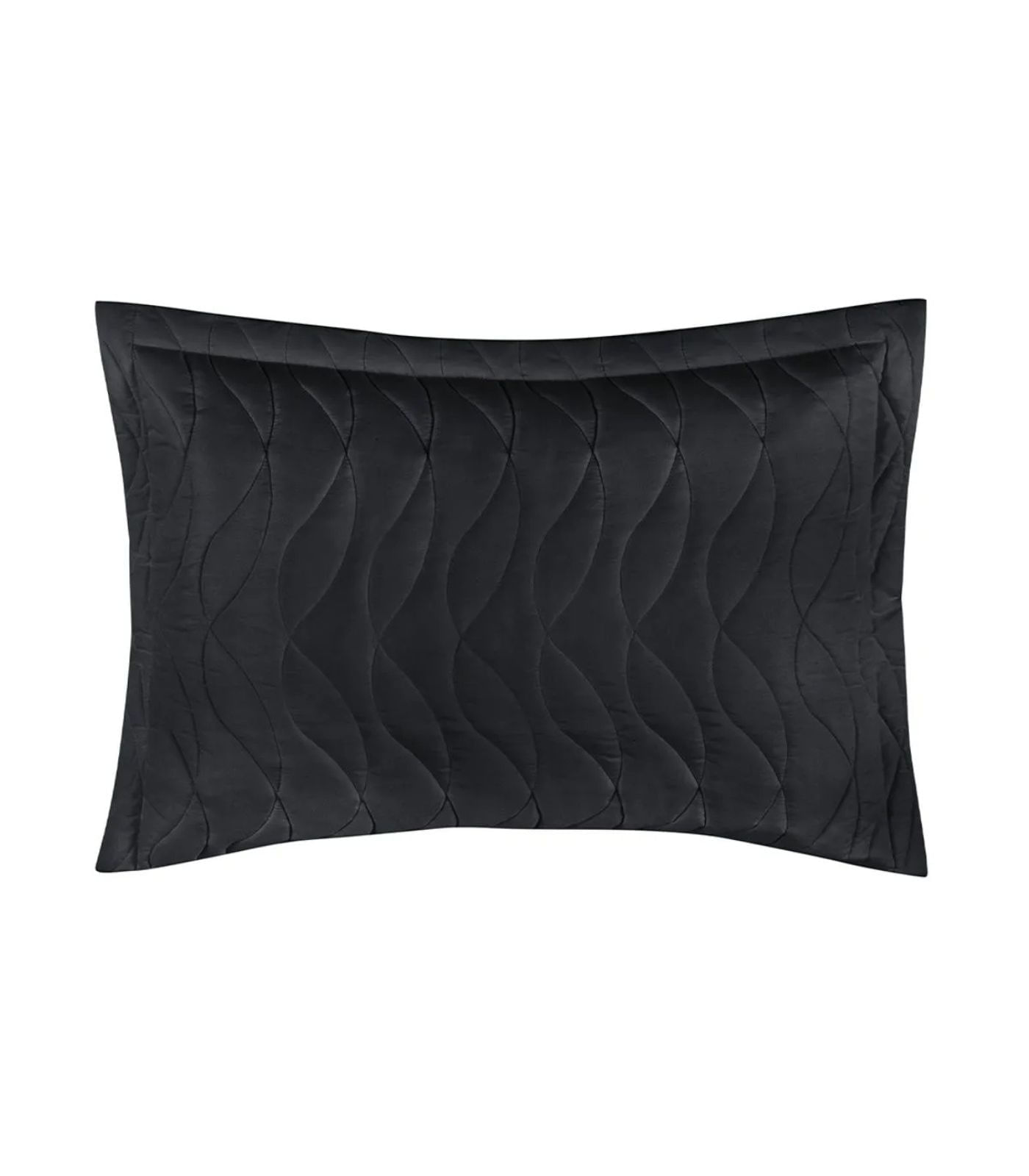 Porta Travesseiro Toque Acetinado Altenburg Preto - imagem 1