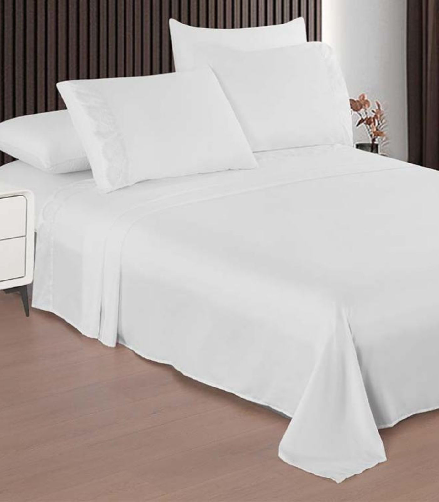 Jogo De Cama Marquesa Bordado Inglês King Camesa Branco - imagem 1