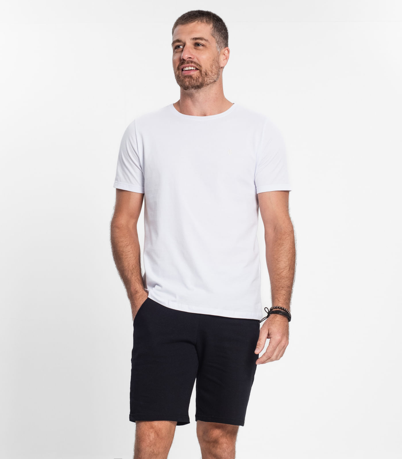 Bermuda Moletom Masculina Select Preto - imagem 1