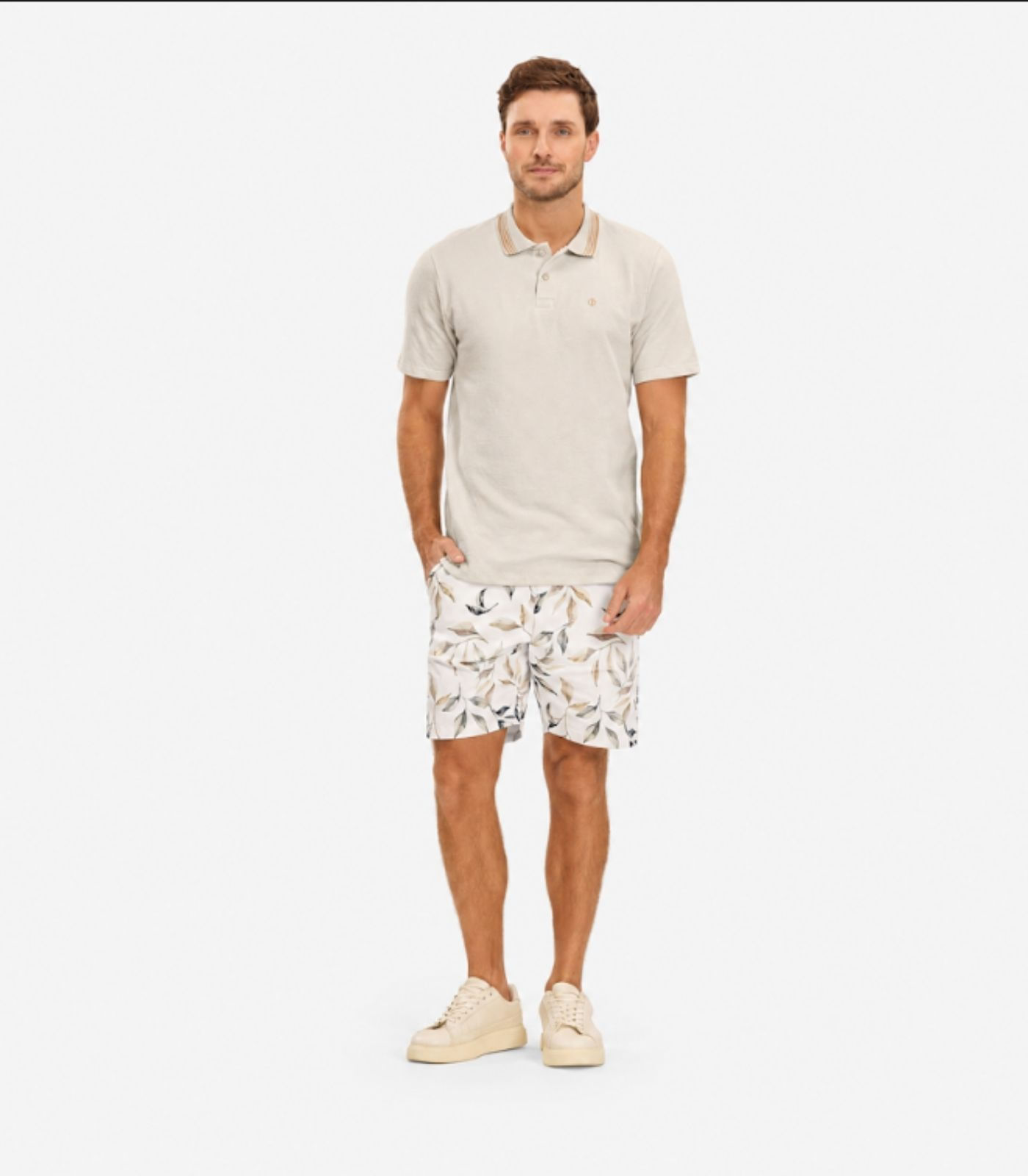 Bermuda Sarja Masculina Diametro Bege - imagem 1