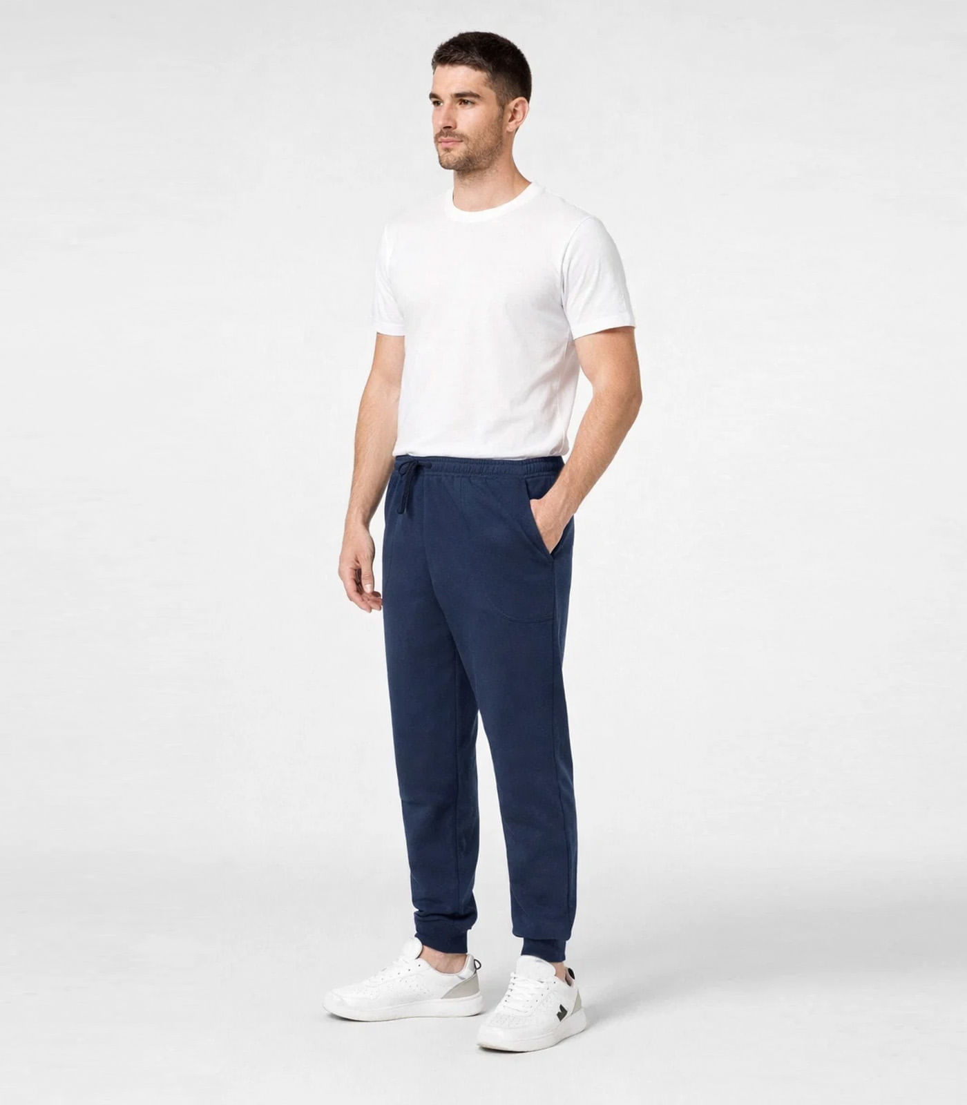 Calça Masculina Jogger De Moletom CDKA Azul - imagem 1