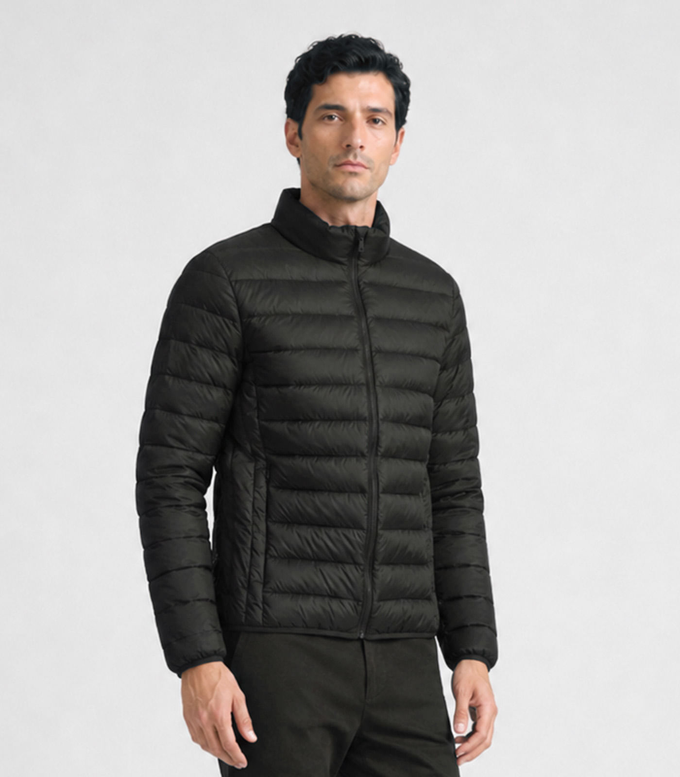 Jaqueta Masculina Puffer Em Poliamida All Free Verde - imagem 1
