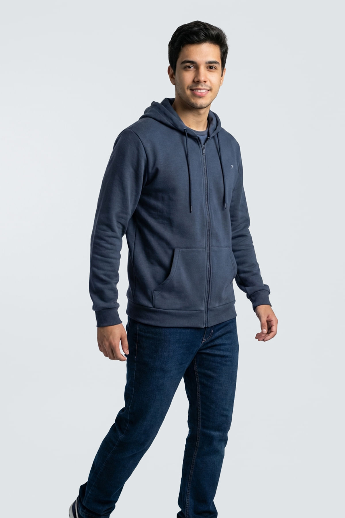 Moletom Masculino Azul Escuro - imagem 1