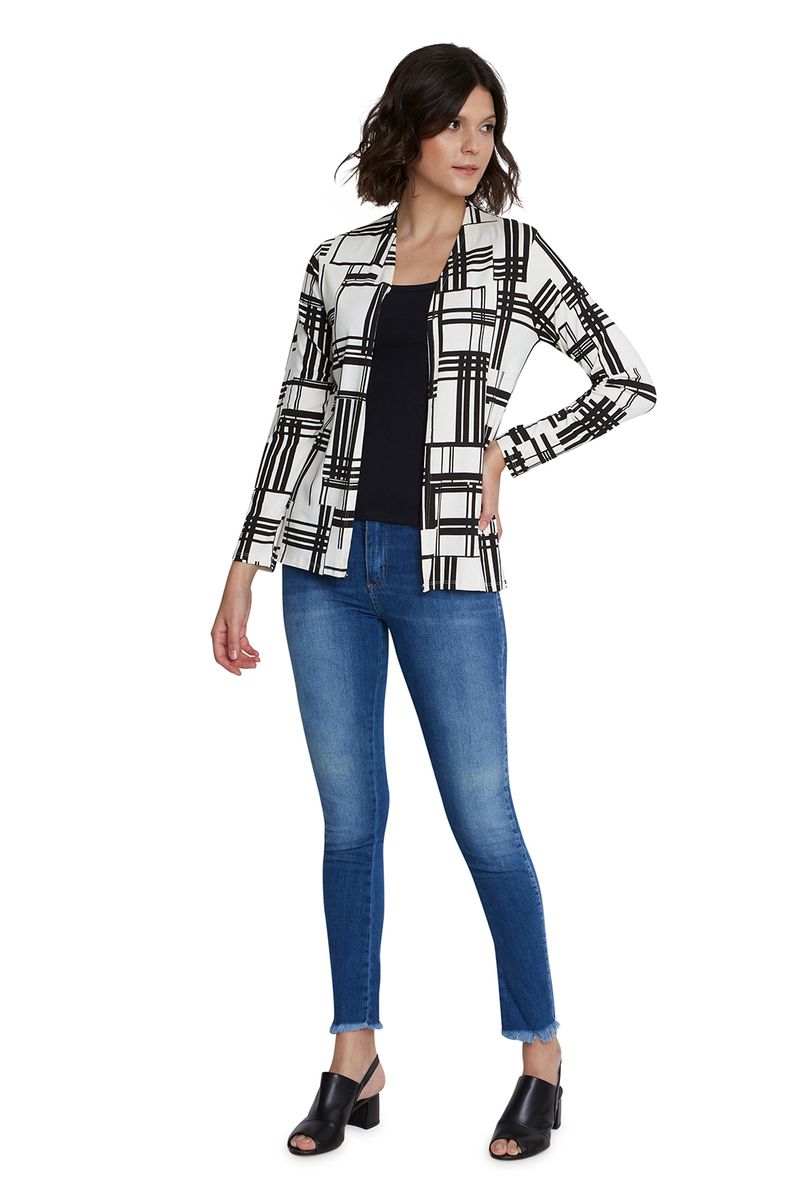 casaco estampado feminino
