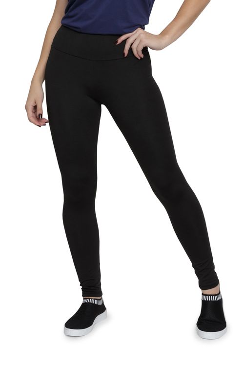 Calca Feminina Esportiva Básica Legging Preta