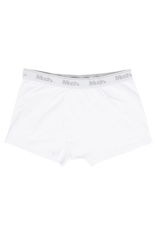 Cueca Masculina Boxer Mash Cotton Branca