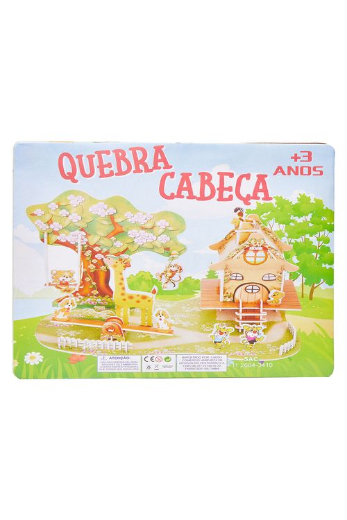 Brinquedo Quebra Cabeça 3D Casinha