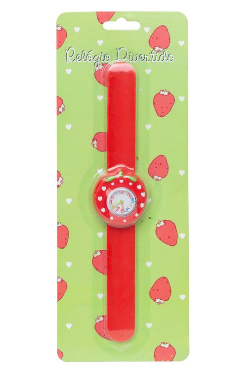Relógio Infantil Morango Divertido