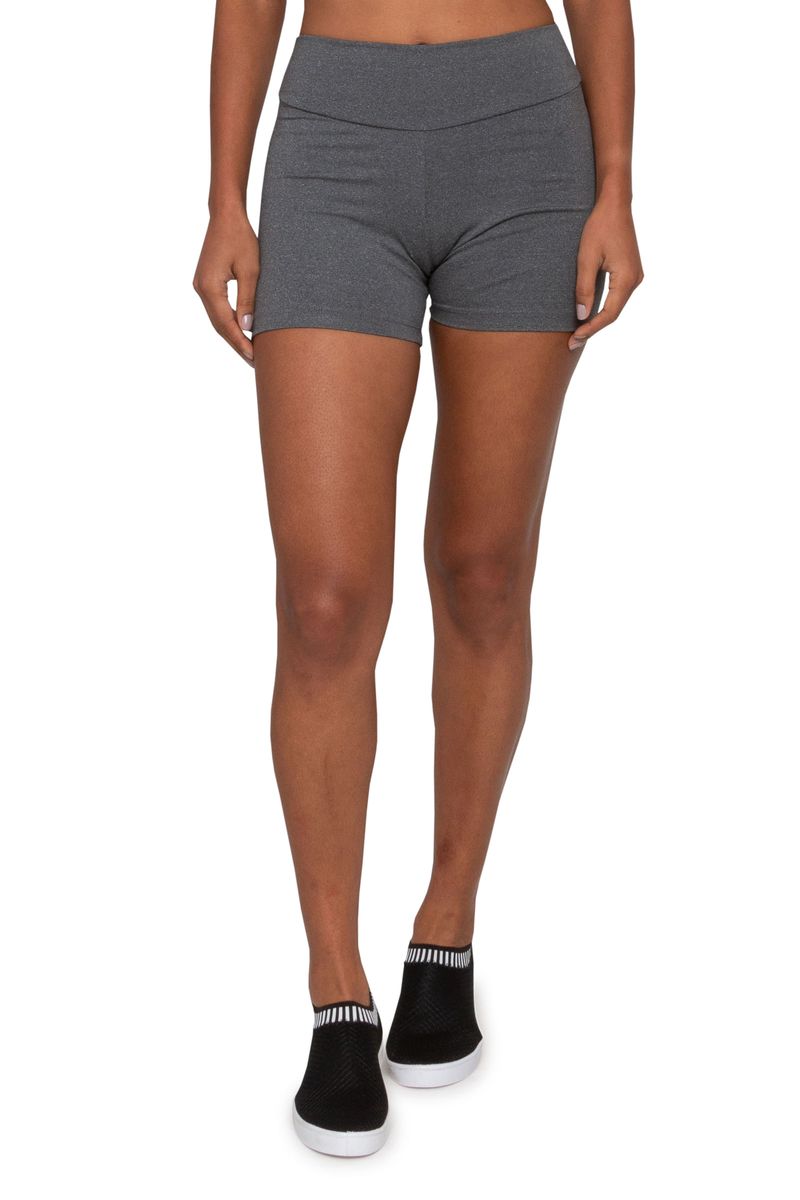 Shorts-Feminino-Esportivo-Basico-Mescla