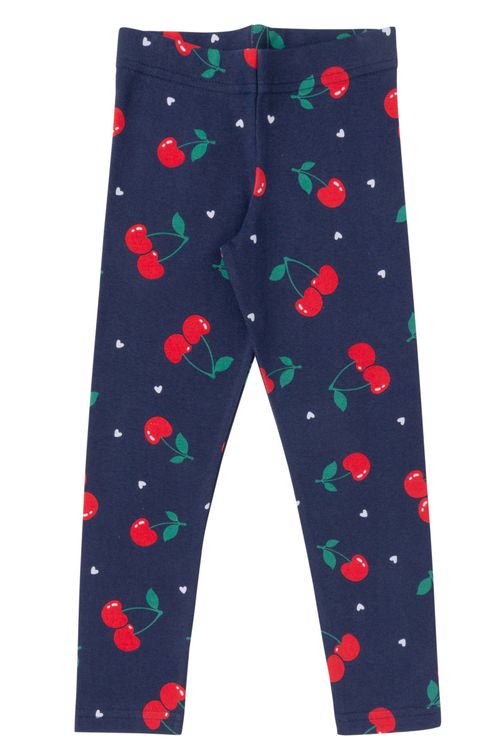 Legging Infantil Azul Cereja