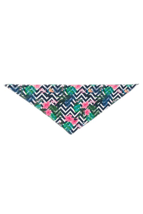 Bandana Pet Tam U Estampa Floral Listras