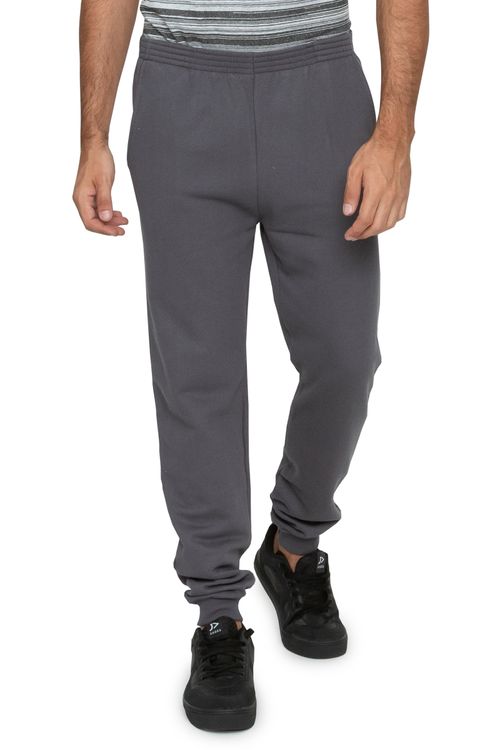 Calça Masculina em Moletom Cinza Chumbo