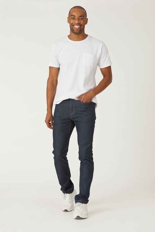 Calça Masculina Jeans Médio Reta