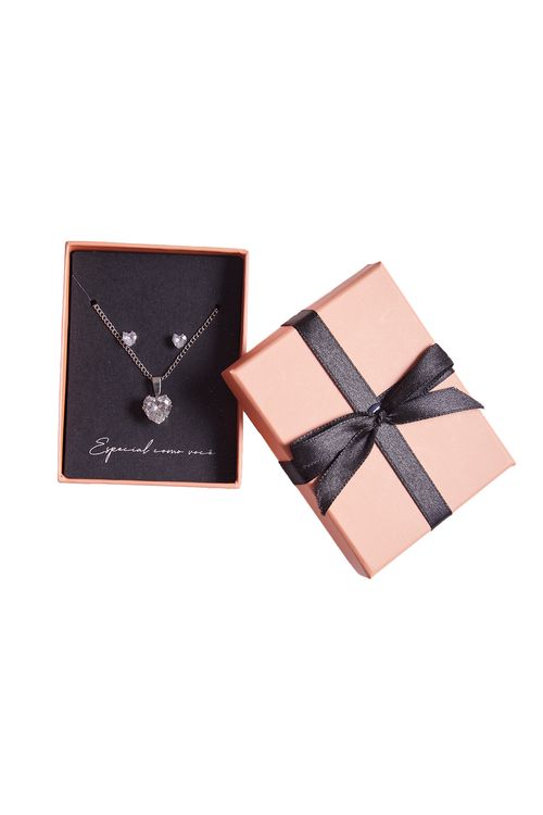 Colar com Pingente e Brinco