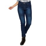 Calca-Feminina-Skinny-com-Friso-Jeans-Escuro