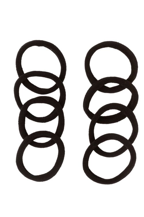 Kit Elástico Preto para Cabelo
