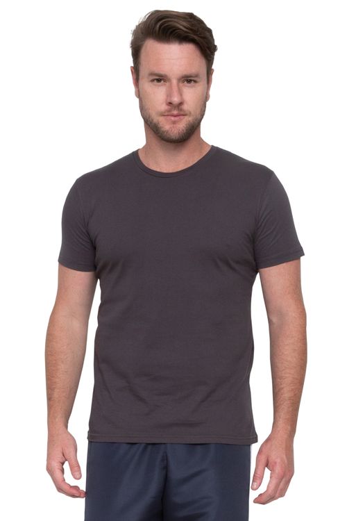 Camiseta Masculina Premium Lisa Marrom