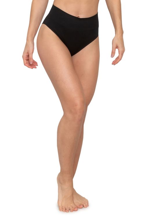 Calcinha Básica Cintura Alta Sem Costura Preta