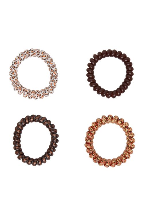 Kit 4 Elásticos de Cabelo Mola Siliconada