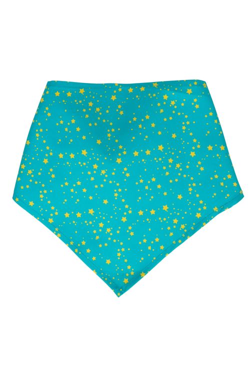 Bandana Pet Tam U Estampa Estrelas Verde Água