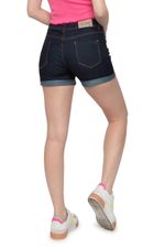 Shorts Jeans Feminino Boxer Colorido com Barra Arredondada - SummerLa Tay