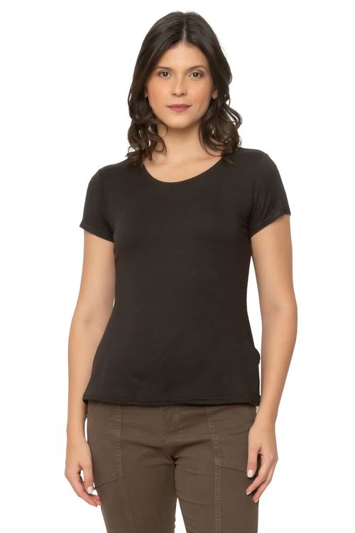 Blusa Feminina Lisa Marrom Escuro