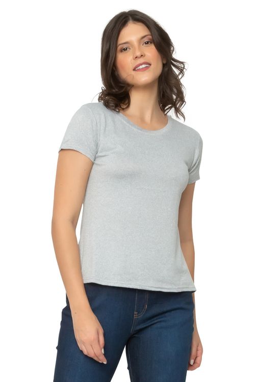 Blusa Feminina Lisa Mescla