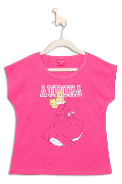 Blusa Infantil Menina Tam 4 a 10 Aurora Rosa