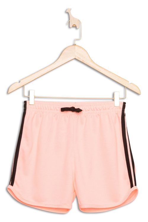 Shorts Juvenil Feminino Tam 10 a 16 Listrado Rosa