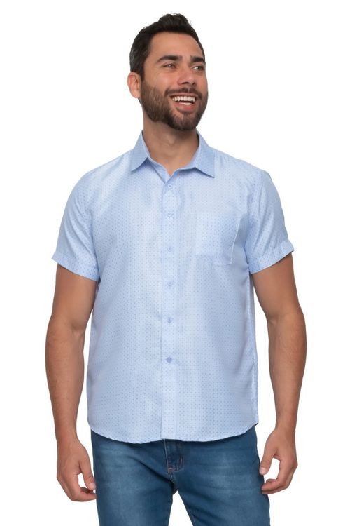 Camisa Masculina Manga Curta Estampada