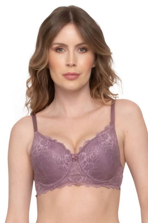 Sutiã Feminino em Renda com Base Satin